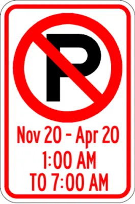 no parking sign