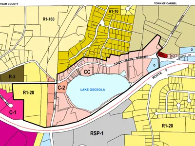 Lake Osceola Planned Design District Overlay Zone Map