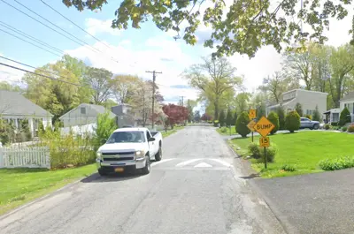 speed hump on allan avenue in yorktown heights
