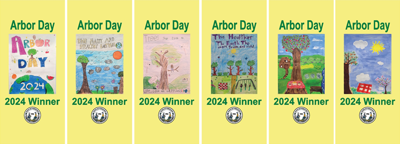 Arbor Day 2024 Winners Banners