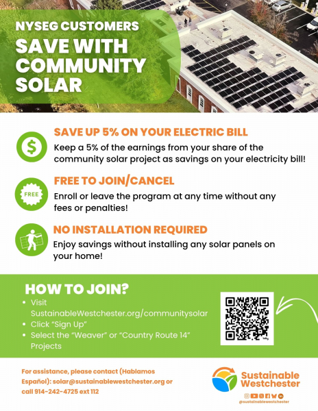 NYSEG Customers Save with Community Solar Flyer
