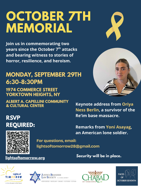 October 7th Memorial Flyer