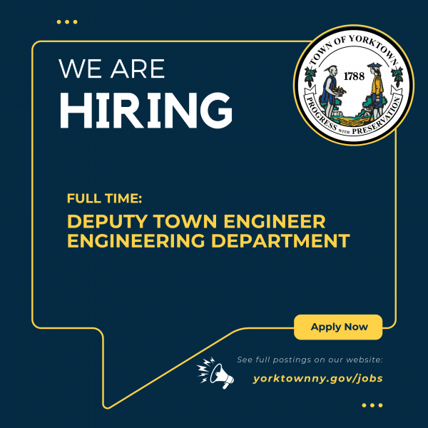 We Are Hiring a Full Time Deputy Town Engineer