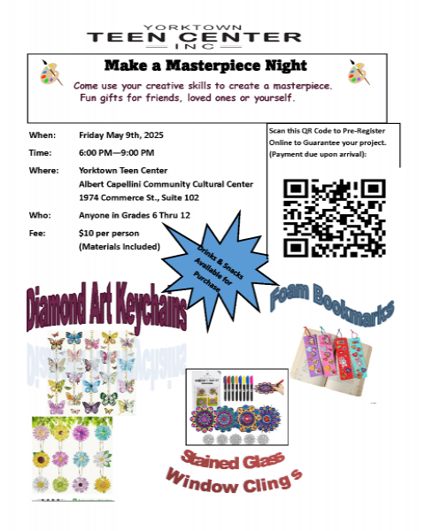 Teen Center Make a Masterpiece Flyer