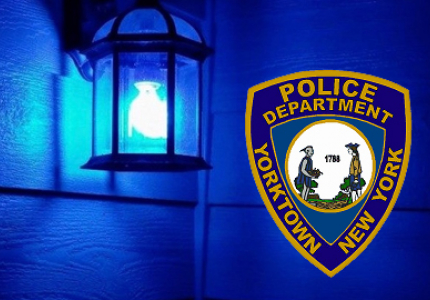 YPD Blue Porch Light