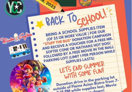 Yorktown school-supplies drive offers free ice cream