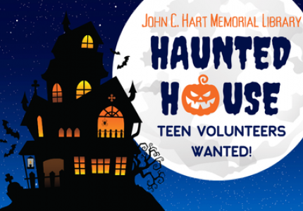 Teen Volunteers Needed for Hart Library Haunted House