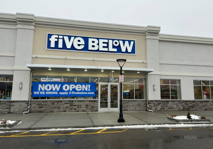 The Five Below at the Yorktown Green Shopping Center is now open.