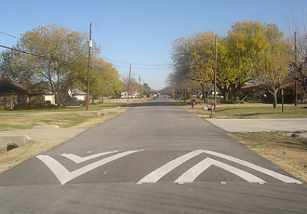 Image of asphalt speed hump