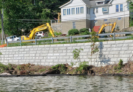 Yorktown Completes Work on Mohegan Ave. Retaining Wall