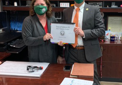 Town Clerk Diana Quast and Town Supervisor Matt Slater