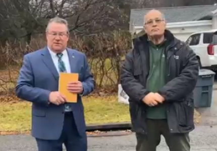 Deputy Supervisor Tom Diana & Refuse & Recycling Superintendent Phil Marino
