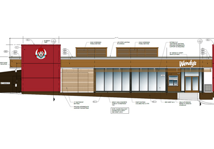 Wendy's East Elevation