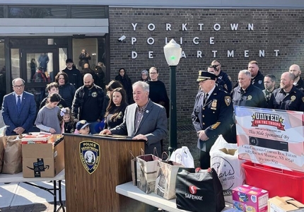 Supervisor Ed Lachterman at Captain Kenneth Sgroi Act of Kindness Day