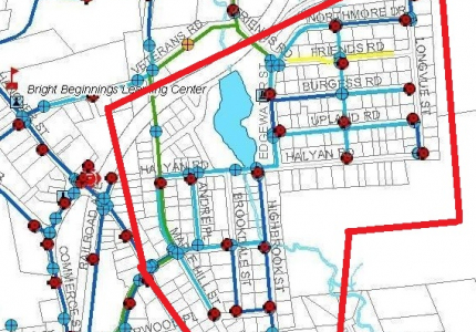 HYDRANT FLUSHING AREA TODAY