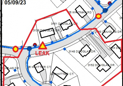Douglas Drive Leak