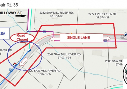 Rt 35 Lane Closure