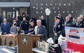 Supervisor Ed Lachterman at Captain Kenneth Sgroi Act of Kindness Day