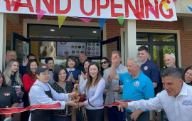 Image of Mr. Chick and Ms. DimSum Grand Opening