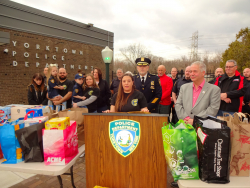 Photo of Anne Sgroi at last year's Captain Kenneth Sgroi Act of Kindness Day