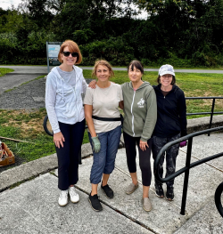 Volunteers with the Garden Club of Yorktown on August 18, 2025.